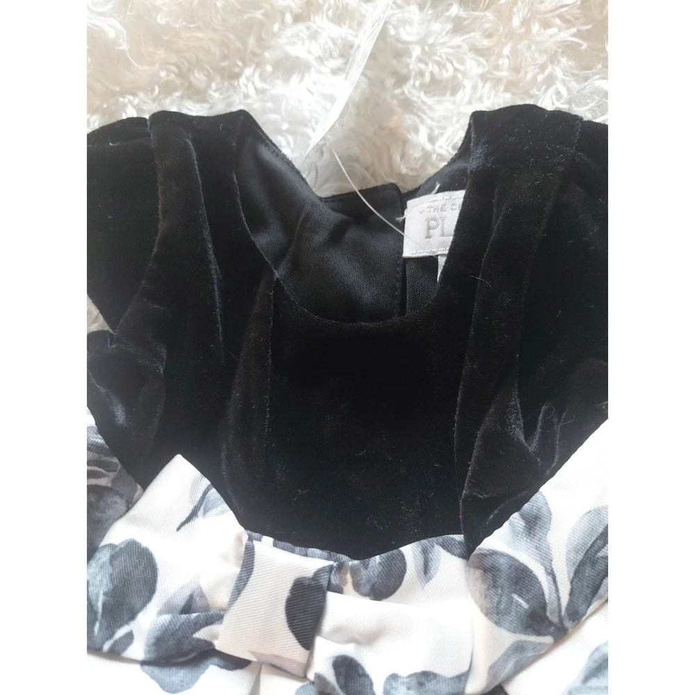 Children's Place Girls Floral Tulle Bow Dress Cap Sleeve 0-3 Mths Org $42 NWT